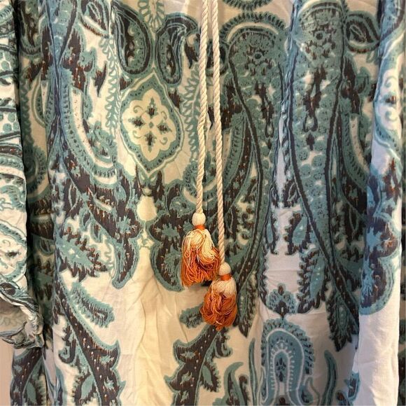 EST. 1946 Plus Size 22 Boho Chic Paisley Off-Shoulder Dress Multicolor - Picture 11 of 16